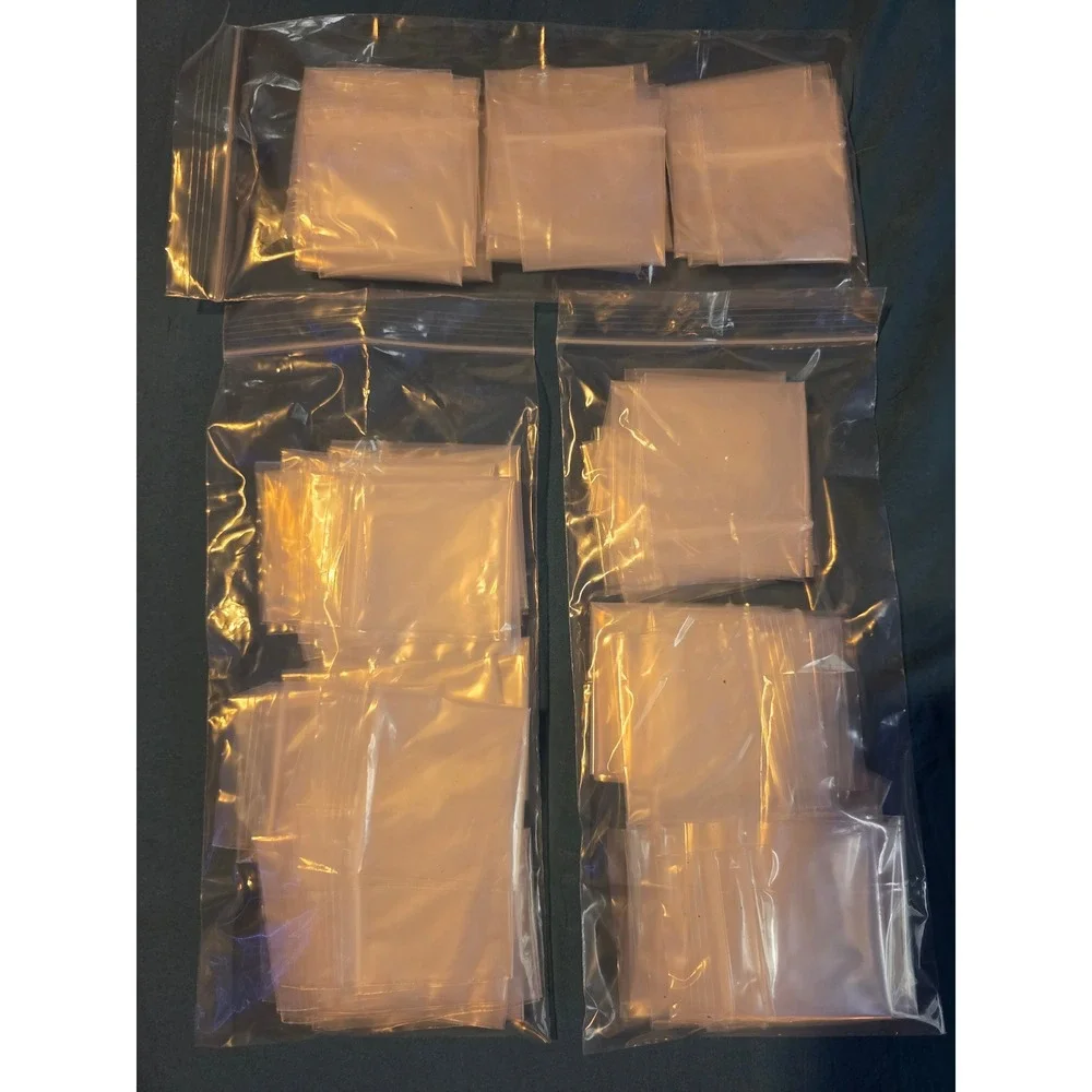 4X11 Clear Resealable Plastic Bags Ziplock‎ Smal Roughly 65 bags